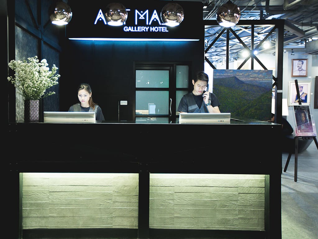 Art Mai Gallery Nimman Hotel Reception Counter